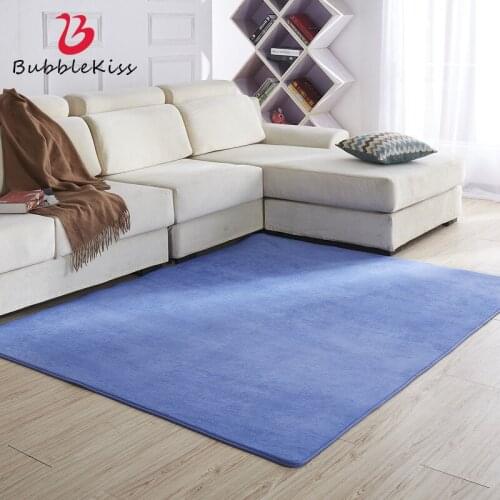Bubble Kiss Solid Color Coral Carpet Velvet Plush Fluffy Carpets For Living Room Shaggy Carpet Bedroom Decor Bedside Area Rug