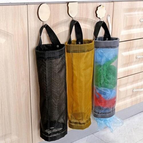 1pcs Grocery Bags Holder Wall Mount Storage Dispenser Plastic Kitchen Organizer