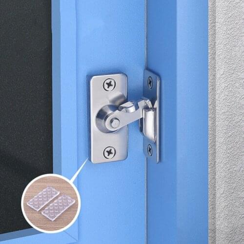 Stainless Steel Door Latch 90 Degree Right Angle Buckle/hook Lock/bolt,For Sliding Door,strong,Surface Mounting,Hardware Locks