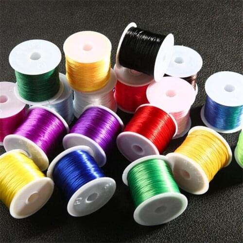 1Roll 60m DIY Crystal Beading Stretch Cord for Jewelry Making Strong Elastic Thread Rope Beaded Bracelet String Line Accessory