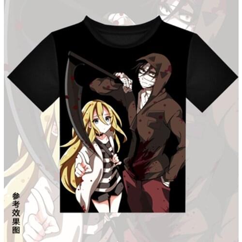 New Angels of Death T shirt Anime Rachel Cosplay Costume short sleeve T-shirt Fashion Men Women Tees Tops