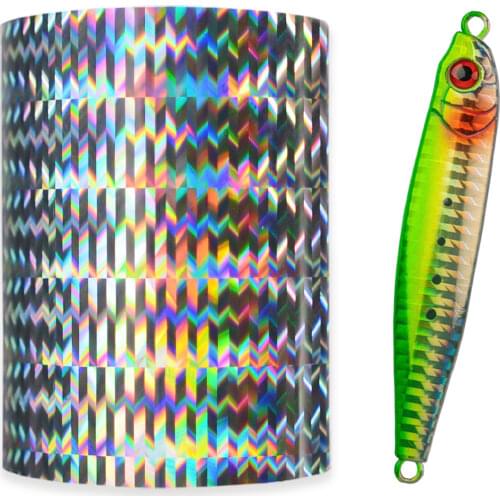 FREE SHIPPING Hot Stamping Foil For Fishing Lure Bait Jig Holographic Paper Handwork DIY Film Colorful Transfer 10M 12M 120M
