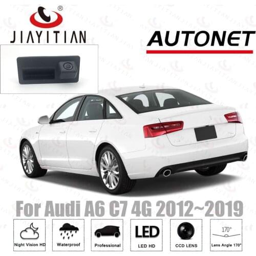 JIAYITIAN Rear View Camera For Audi A6 C7 4G 2012 2013 2014 2015 2016 2017 ccd Trunk Handle Camera backup parking camera Reverse