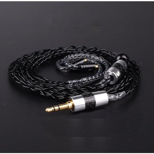 Earphone cable custom single crystal copper headset hifi upgrade headphone line 3.5MM mmcx PIN for se215 se535 se846 T2 T3 N3 p1