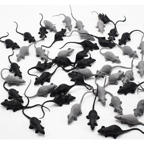10PCS Simulation Mini Mouse Funny Tricky Joke Fake Realistic Mouse Model Prank Horror Scary Toy Halloween Party Decoration