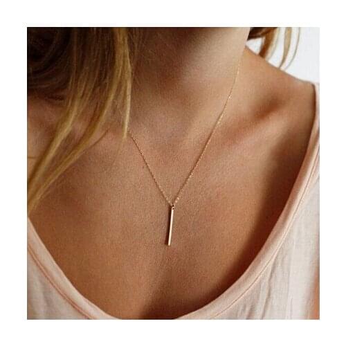 Fashion new alloy chain plus a font alloy pendant new hot ladies necklace female best gift factory direct