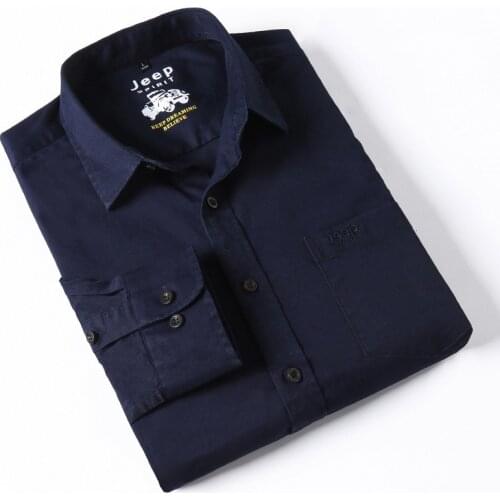 Spring Autumn Brand Long Sleeve Shirt Men Large Size M-4XL Cotton Button Up Shirt Camisa Masculina Military Casual Shirt For Men