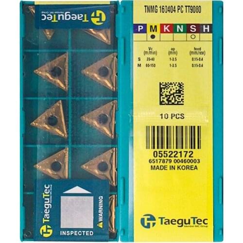 Original TNMG160404-PC TT9080 Inner Round Milling Tool CNC lathe Tools Turning Inserts