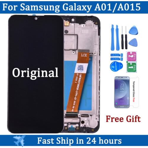 Original 5.7'' For Samsung Galaxy A01 A015F LCD display With Touch Screen Assembly for Samsung SM-A015F/DS lcd screen