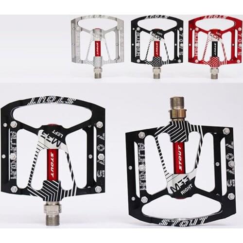 Aluminum Alloy Flat Pedal Bicycle 3 Bearing Flat Pedal CNC Ultra-Light Aluminum Pedal Suitable For Mountain Road Gravel Bicycle