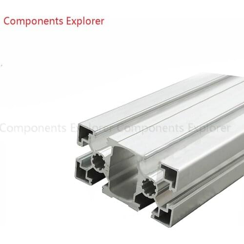 Arbitrary Cutting 1000mm 4590L Aluminum Extrusion Profile,Silvery Color