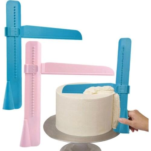 Adjustable Baking Pastry Tools Kitchen Turning Sugar Leveling Device DIY Food Grade Plastic Cake Tool
