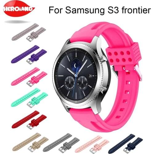 22mm width watch bands for Samsung Gear S3 Classic / Frontier strap smart watch Replacement Galaxy Watch 46mm wristband bracelet