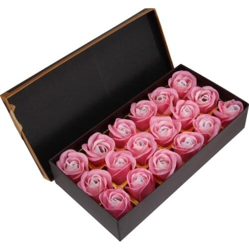 Romantic Rose Soap Flower with Little Bear Great for Valentines Day Mother Gifts Wedding AC889