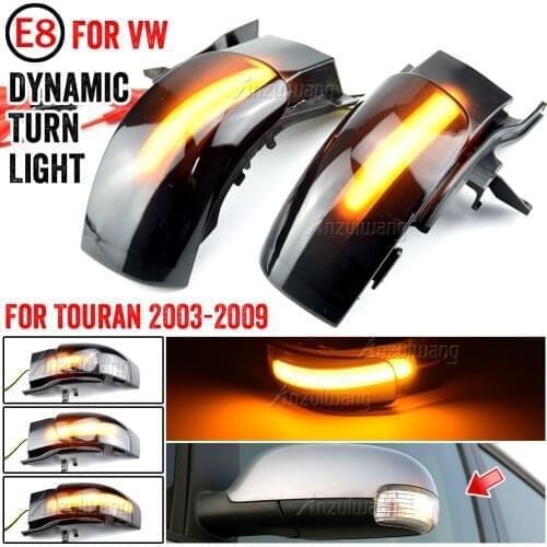 Car Light Led Dynamic Turn Signal Indicator Side Rearview Mirror Sequential Blinker Lamp For VW Volkswagen Touran 2003-2009