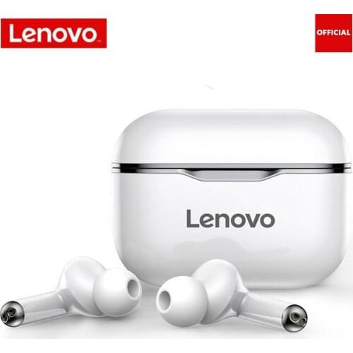 Lenovo LP1 TWS Earphones Bluetooth 5.0 Dual Stereo Active Noise Reduction Bass Earbuds Touch Control Headphone Sports Headsets
