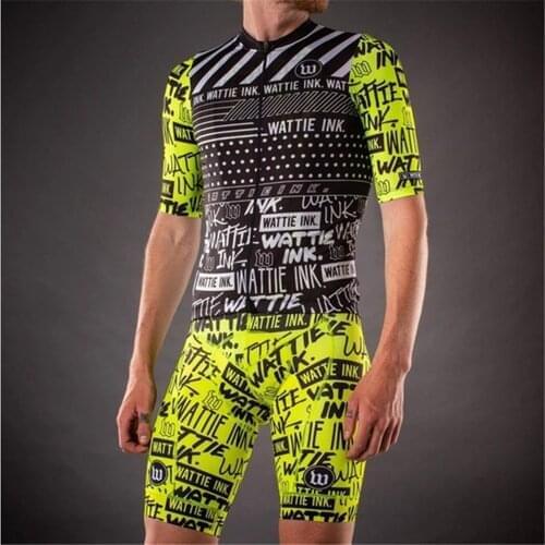 Wattie ink 2020 Top Summer Short sleeve suit Bike knitting Jersey Sets Maillot Ropa Ciclismo bicycle Cycling Clothes Bicycle kit