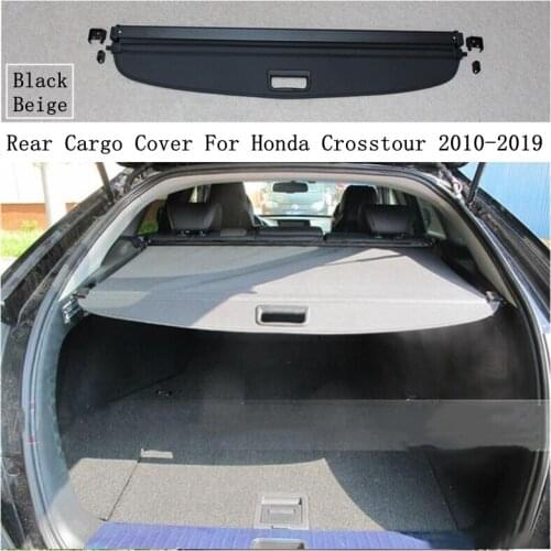 Rear Cargo Cover For Honda Crosstour 2010-2019 Privacy Trunk Screen Security Shield Shade Black Beige Auto Accessories