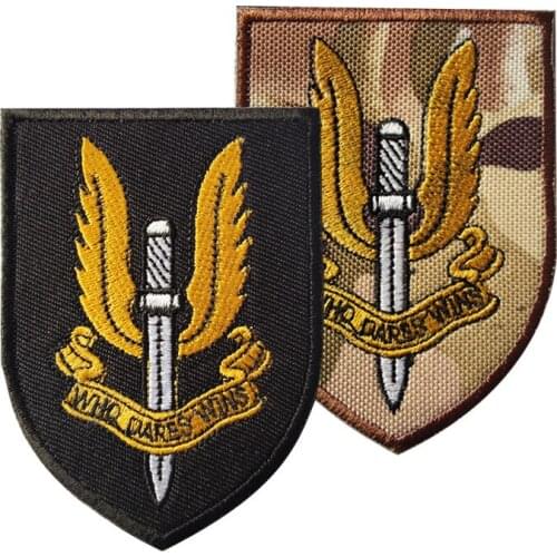 Embroidery HOOK&LOOP SAS tactics patch army cartoon patches for bag hat badges applique patches for clothing EE-2470