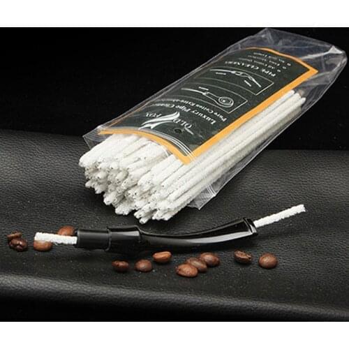100pcs Cotton Smoking Pipe Cleaners Smoke Tobacco Pipe Cleaning Tool White Cigarette Holder Accessories