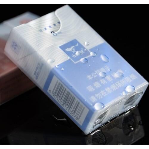 20 Sticks Portable Plastic Glitter Cigarette Case Box Transparent Lipstick Lighter Storage Box Holder Muiticolor Smoking Tools