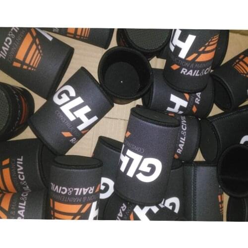 200pcs Custom Logo Stubby Holder Neoprene Beer Bottle Cooler For Bar Thermos Insulated Bag Waterproof Ice Packs Beer Can Cover