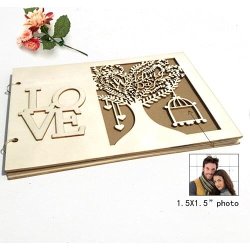 40 Pages Mr&Mrs Wedding Signs Wedding Signature Guest Book Photo Frame Wedding Guestbook Decor DIY Photo Memory Book