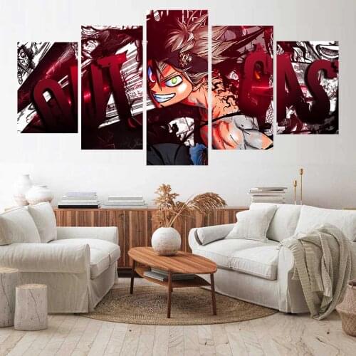 5Piece Demon From Another World High Definition Printing Art Canvas Posters Modern Anime Manga Living Room The Bedroom Decor