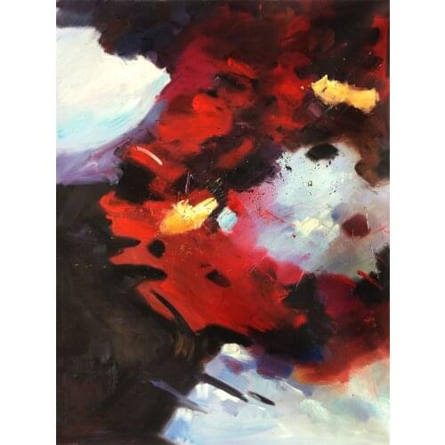 Abstract Canvas Painting Abstract 070406 by Pol Ledent, Modern Canvas Art Pictures 100% Handpainted