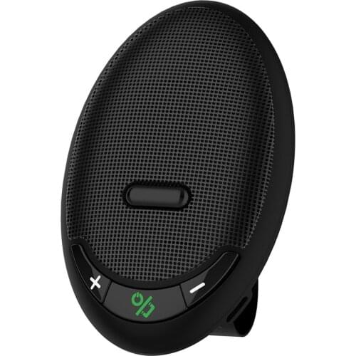 Quelima Car Visor Hands-Free Kit With Mic Compact Wireless Clip-On Speakerphone For Car Visor (Black)