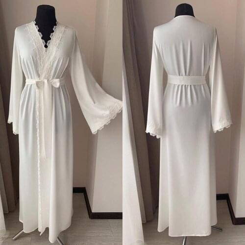 White Maternity Dresses Chiffon Silk Belt Maternity Gown for Photoshoot Boudoir Lingerie Robes Bathrobe Nightwear Babydoll Robe