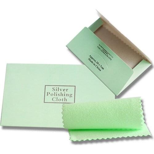 925 Sterling Silver Cleaning Cotton Cloth Buckskin Velvet High Effective Flannelette Polishing Cloth Wholesale