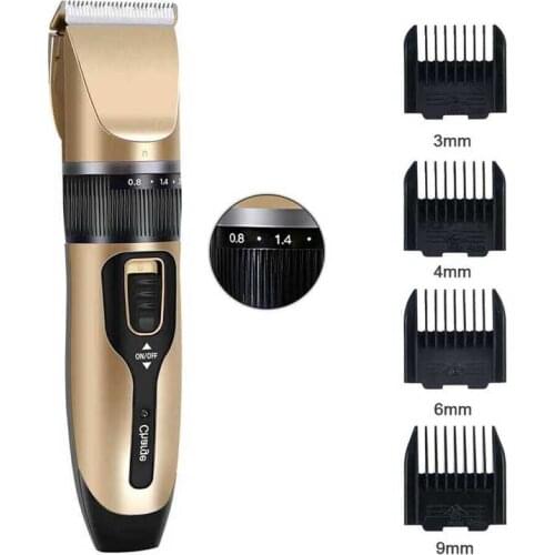 Professional Ceramic Blade Electric Hair Clipper Low Noise Hair Trimmer Length Adjustable Fine Tuning Barber Hair Cutting Razor