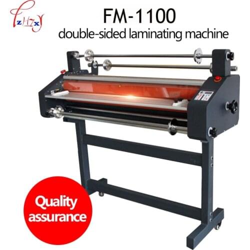 Electric Hot Cold roll Laminator file photos laminating machine Double-sided film Laminator FM-1100 1PC