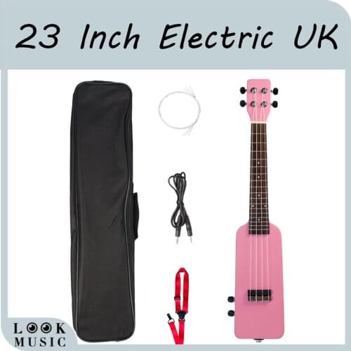 23 Inch Ukulele Kit Okoume Electric Ukulele With Free Gig Bag Hawaii Guitar Strap