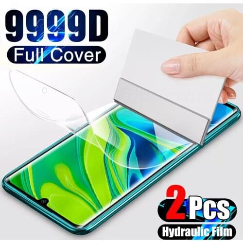 2Pcs Full Cover Hydrogel Film For Poco X3 Pro F2 M2 Pro Smart Phone Screen Protectors For Xiaomi Poco F3 M3 X3 NFC Soft Film