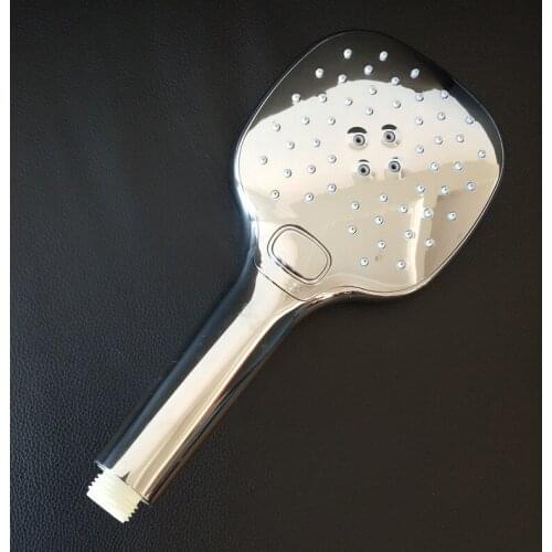 3 Adjustment Water Saving ABS shower head Chrome Hand Hold Bath Shower Bathroom Accessories Accessories