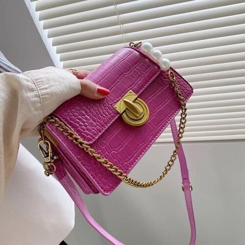 Stone pattern Underarm bag 2021 Summer New High-quality PU Leather Womens Designer Handbag Flap Shoulder Messenger Bag 3 colour