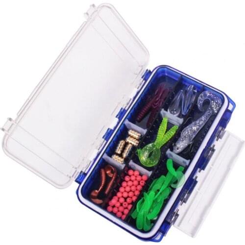 Fishing Lures Box Memory Foam Design Waterproof EVA Fishing Adjustable Lures Container Waterproof Portablefor Fishing