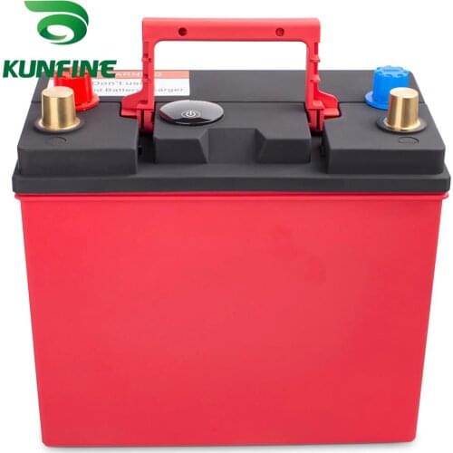 LFP Lithium iron Phosphate Battery With BMS for Car yacht Boat RV Battery Replace Racing tuning Battery Voltage LED Display