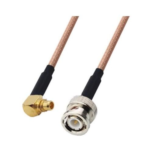 MMCX Male Right Angle to BNC Male Connector Pigtail Jumper RG316 Cable 50 ohm