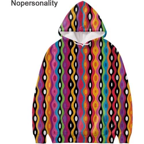 Nopersonality Fashion Women Hoodie Polynesian Traditional Tribal Style Long Winter Hoodies for Teenager Girls Leisure Sweatshirt