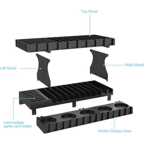 2021 New Game Memory Card Case Holder Controller Bracket Holder for Nintend Switch Controller Storage Rack
