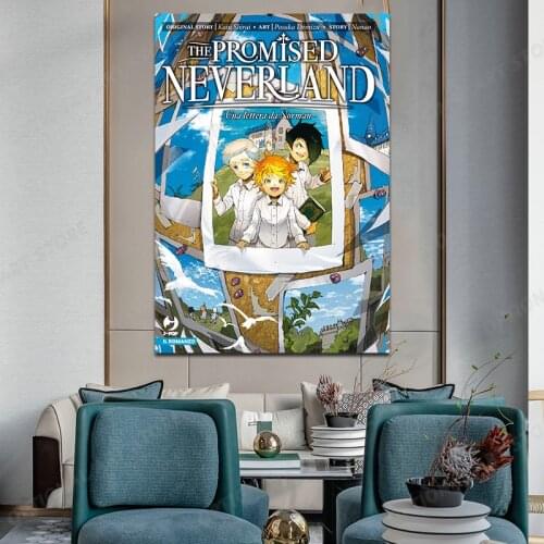 THE PROMISED NEWERLAND Anime Canvas Painting Poster Art Picture Wall Decoration Home Decor HD Print Morden Style