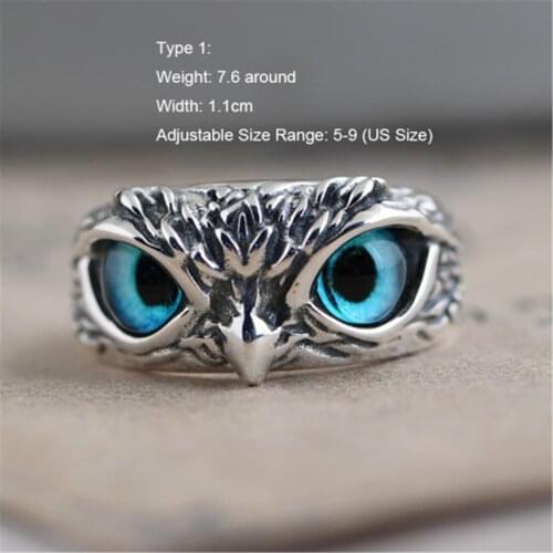 Adjustable Eye Owl Ring For Moms Lovers And Friends Value Gifts Fashion Ring Mom Ring Mothers Day 2021durable Fashion#3