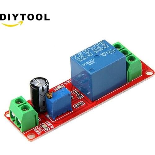 12V Delay Adjustable Timer Relay Switch Module 0-10 Second NE555 Oscillator