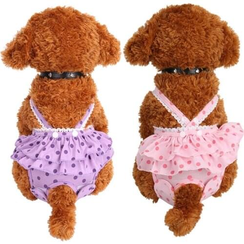 Pet Dog Strap Physiological Pants Panty Menstruation Pants For Female Teddy Underwear For Girls Dog Cat Pet Product