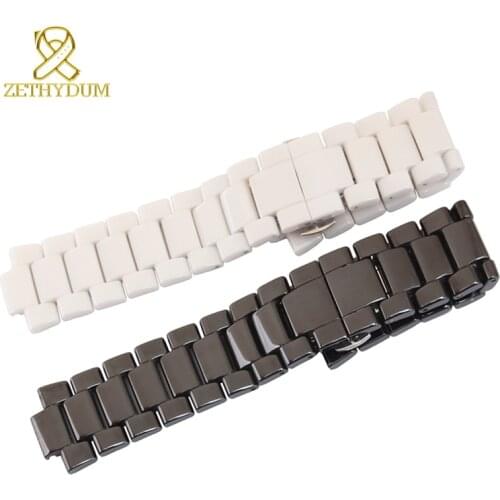 Ceramic watchband Convex mouth 19mm 22mm watch strap bracelet for AR1429 AR1421 AR1425 AR1426 AR1456 AR1472 watch band