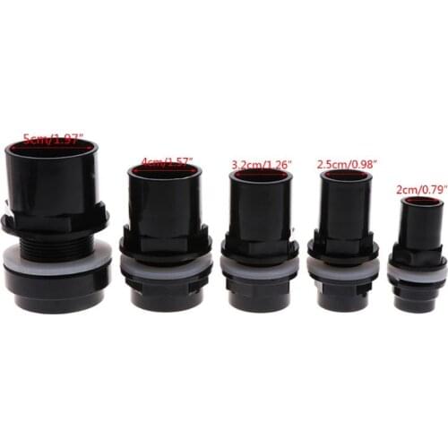 Aquarium Inlet Outlet Fitting Head Water Pipe Fitting Connector 20/25/32/40/50mm