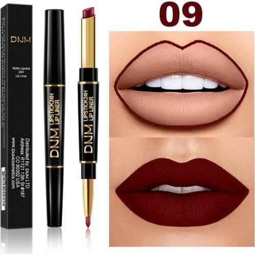 12 Colors Long-lasting Lip Liner Matte Lipsticks Double Head Lip Pencil Waterproof Moisturizing Makeup Contour Cosmetics Hot